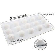 Mini-Truffle Design Silicone Mousse Cake Mould Cake Mold Silicone Flexible for Mousse Cake Muffin Truffles Chocolate... N4