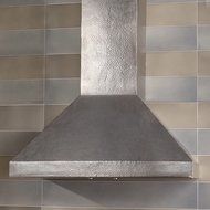 21" 600 CFM Wall Mount Range Hood Height: 36", Finish: Brushed Nickel N2