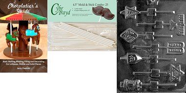 Cybrtrayd R007 Jewish Lolly Chocolate Candy Mold with Exclusive Cybrtrayd Copyrighted Chocolate Molding Instructions... N4