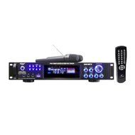 Pyle 2000 Watts Hybrid Pre-Amplifier with AM-FM Tuner/USB/Dual Wireless Mic