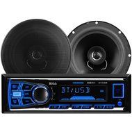 Boss Audio 638BCK Boss 611UAB Mechless Bluetooth, MP3 Digital Media Receiver/Speaker Package System