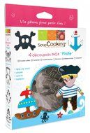 ScrapCooking Pirate Cutters, Stainless Steel, Box of 4