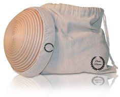 BANNE MOMMA Banneton Proofing Basket 9 Inch For Bread and Dough with Liner + Bonus 13 inch Linen Bread Bag N4