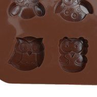 Ogori 12 Owls Silicone Cake Bread Chocolate Jelly Candy Kids Gift Baking Mould Craft Mold N5