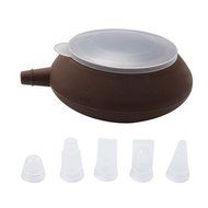 WOMHOPE Silicone Decomax Pen with 4 Nozzles + 1 x Baking Sheet - Cup Cake Muffin Pastry Cream Icing Nozzle - Macaron... N9
