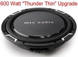 LOADED MTX ThunderForm 2000-2007 for F-250 SuperCrew Cab w Upgraded 600 Watt 10&quot; Sub. Custom Subwoofer Box CHARCOAL N3