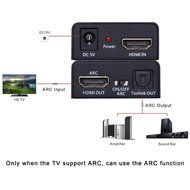 Tensun HDMI to HDMI ARC Adapter with Optical TOSLINK SPDIF Audio Output, HDMI Audio Extractor Converter Support... N6