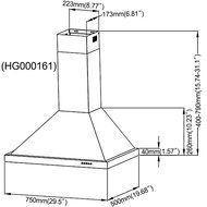 30" Stainless Steel Kitchen Powerful Wall Mount Range Hood Vent N3