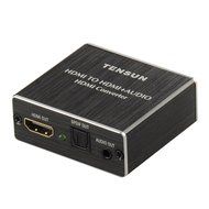 Tensun HDMI to HDMI ARC Adapter with Optical TOSLINK SPDIF Audio Output, HDMI Audio Extractor Converter Support... N12