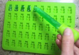 2 - No Plastic Filler - Pure LFGB Silicone - 2 - 50 Cavity (100 Total Bears) With Dropper Gummy Bear Mold for... N3