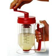 Manual Pancake Machine And Dispenser 800Ml, Red N2