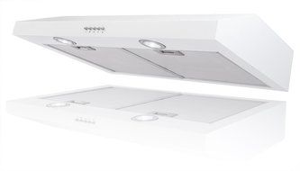 FIREBIRD New 30-Inch 3-Speed Stainless Steel Slim Under Cabinet Range Hood FB-WHT5710Y (White) N2