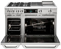 Capital CSB488N: 48" eight Sealed Burner, Dual Fuel self-clean range, Natural Gas