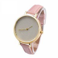 XILALU Women watch, Leather printing Analog Quartz concise Fashion Ladies table Wrist Watch (Beige) N11