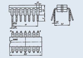 IC / Microchip KM155IE2 analogue SN7490AN, SN7490AJ USSR 20 pcs N2