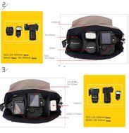 Sheffla DSLR SLR Camera Shoulder Messenger Bag for Nikon Sony Canon Pentax N6