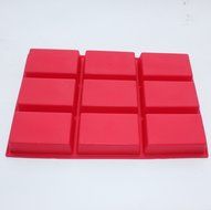 X-Haibei Loaf Bread Chocolate Brownies Sponge Cake Rectangular Bar Silicone Mold Baking Pan 3.82.81.1inch/cavity