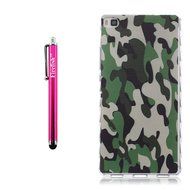 Huawei P8 Lite Case, Firefish Durable Soft TPU Back Case [Soft-Flex] Drop Protection Scratch-Resistant Cover Skin... N75