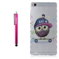 Huawei P8 Lite Case, Firefish Durable Soft TPU Back Case [Soft-Flex] Drop Protection Scratch-Resistant Cover Skin... N81