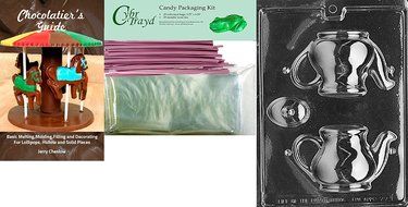 Cybrtrayd D077 Tea Pot Chocolate Candy Mold with Exclusive Cybrtrayd Copyrighted Chocolate Molding Instructions N7