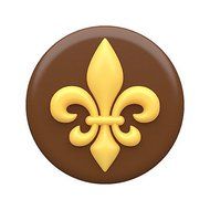 SpinningLeaf Fleur de Lis Sandwich Cookie Mold N3