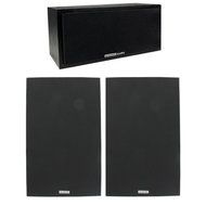 Acoustic Audio 2 Bookshelf &amp; Center Home Speakers 3 Piece Set 275 Watt PS-S6C3-3