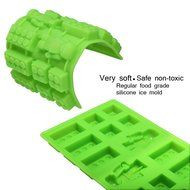 Gwogo Minifigure Building Brick Silicone Ice Tray Candy Chocolate Mold - for Lego Lovers(2 Pcs) N9