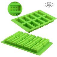 Gwogo Minifigure Building Brick Silicone Ice Tray Candy Chocolate Mold - for Lego Lovers(2 Pcs) N12