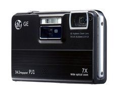 GE PJ1 14.1MP Digital Camera and PICO Projector with 7X Optical Zoom and 3.0-Inch LCD with Auto Brightness (Black) N2