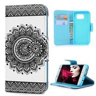 S7 Edge Case,Samsung Galaxy S7 Edge Case - Wallet Folio Flip Premuim PU Leather Case Colorful Print Design with... N14