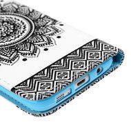 S7 Edge Case,Samsung Galaxy S7 Edge Case - Wallet Folio Flip Premuim PU Leather Case Colorful Print Design with... N15