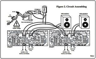 Power Amplifier OTL 30W+30W Stereo R1% Assembled Electronic Circuit : FA657 N2