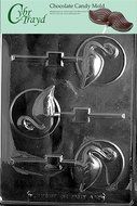 Cybrtrayd A121 Flamingo Lolly on Disc Chocolate Candy Mold with Exclusive Cybrtrayd Copyrighted Chocolate Molding...