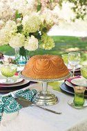 Set of 2 Nordic Ware Cake Chiffon and Vaulted Cathedral Bundt Pans