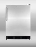 Summit AL752LBLSSTB 24" 5.5 Cu. Ft. ADA Compliant All- Refrigerator with Hidden Evaporator Adjustable Thermostat... N2