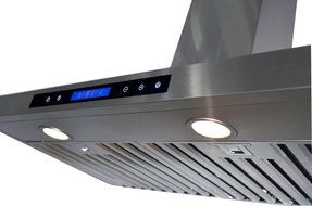 GOLDEN VANTAGE 36" Wall Mount Stainless Steel Range Hood With Remote GVW36-B02 N2