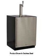 Marvel ML24BTP3RP Twin Tap Built-In Beer Dispenser with Right Side Hinge, 24", Black