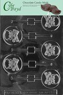 Cybrtrayd H080 Skull and Crossbones Lolly Chocolate Candy Mold with Exclusive Cybrtrayd Copyrighted Chocolate...