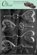 Cybrtrayd V049 Love Heart Lolly Valentine Chocolate Candy Mold