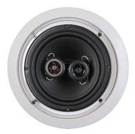 6-1/2inch Single Point Stereo Ceiling Speaker - 50w Rms Rubber Surround Micro Perforated Grill N2