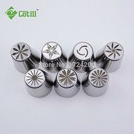 TecGeo(TM) 7PC/set Russian Tulip Icing Nozzles Set Piping Big Size Decoration Cup Cake Decorating Tools Pastry... N4