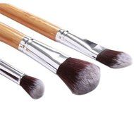 ShungHO Eco-friendly Bamboo Handle Synthetic Hair Makeup Brush Set Make-up Tool Kit 6PCS N4