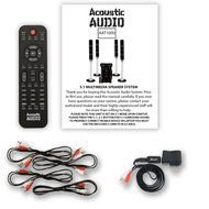 Acoustic Audio AAT1000 Tower 5.1 Home Speaker System with Bluetooth and 8" Powered Sub N2