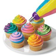 3-Color Coupler Icing Piping Bag Nozzle Converter Decorating Kit for Cupcake Fondant Cookie (Pack of 1) N2