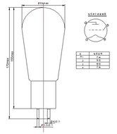 2pcs PSVANE HiFi 300B/N Ceramic Base Vaccum Tube Matched Pair
