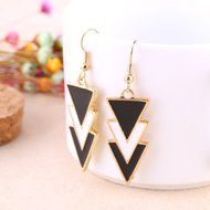 Oligex(TM) Fashion Long Earrings For Women Black Earrings Vinage Dangle Earring Drop Gold Earrings Geometric Triangle... N6