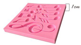 Joinor Candy Making Molds Silicone Decorating Candy Mold Cake Moulds Musical Note Cake Cupcake Decorations N2
