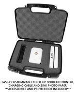 CASEMATIX Protective Portable Photo Printer Hard Case with Customizable Foam - Fits HP Sprocket Mini Photo Printer... N2