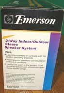 Emerson 2-way Indoor/Outdoor Stereo Speaker System N3
