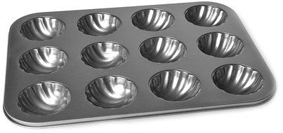 Chloe's Kitchen 203-172 12-Cup Muffin Pan Shell, Non-Stick
